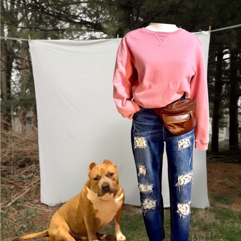 CLASSIC PINK CREWNECK SWEATSHIRT SIZE SMALL